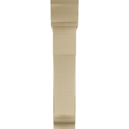 Ekena Millwork - BKTUR0756X34X40WTL01RCPR - Timberthane Faux Wood Westlake Style Bracket w/ Offset Brace, Traditional Ends, 7 1/2"W x 34"D x 40"H, Primed Tan