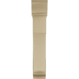 Ekena Millwork - BKTUR0756X34X42WTL01RCPR - Timberthane Faux Wood Westlake Style Bracket w/ Offset Brace, Traditional Ends, 7 1/2"W x 34"D x 42"H, Primed Tan