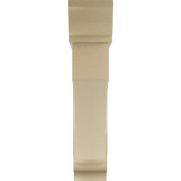 Ekena Millwork - BKTUR0756X36X36WTL01RCPR - Timberthane Faux Wood Westlake Style Bracket w/ Offset Brace, Traditional Ends, 7 1/2"W x 36"D x 36"H, Primed Tan