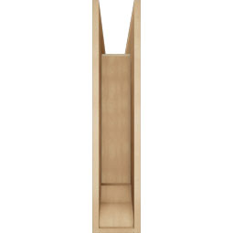 Ekena Millwork - BKTUR0756X36X36WTL01RCPR - Timberthane Faux Wood Westlake Style Bracket w/ Offset Brace, Traditional Ends, 7 1/2"W x 36"D x 36"H, Primed Tan