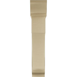 Ekena Millwork - BKTUR0756X36X40WTL01RCPR - Timberthane Faux Wood Westlake Style Bracket w/ Offset Brace, Traditional Ends, 7 1/2"W x 36"D x 40"H, Primed Tan