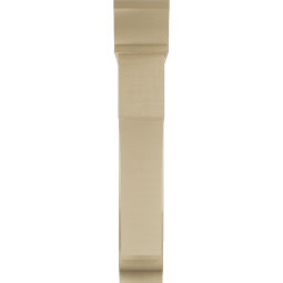 Ekena Millwork - BKTUR0756X36X44WTL01RCPR - Timberthane Faux Wood Westlake Style Bracket w/ Offset Brace, Traditional Ends, 7 1/2"W x 36"D x 44"H, Primed Tan