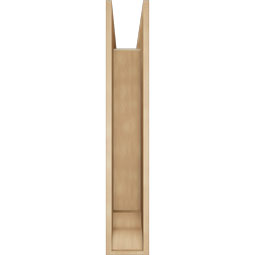 Ekena Millwork - BKTUR0756X36X44WTL01RCPR - Timberthane Faux Wood Westlake Style Bracket w/ Offset Brace, Traditional Ends, 7 1/2"W x 36"D x 44"H, Primed Tan