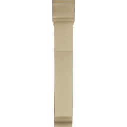 Ekena Millwork - BKTUR0756X36X48WTL01RCPR - Timberthane Faux Wood Westlake Style Bracket w/ Offset Brace, Traditional Ends, 7 1/2"W x 36"D x 48"H, Primed Tan