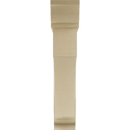 Ekena Millwork - BKTUR0756X40X40WTL01RCPR - Timberthane Faux Wood Westlake Style Bracket w/ Offset Brace, Traditional Ends, 7 1/2"W x 40"D x 40"H, Primed Tan