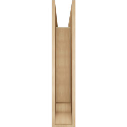 Ekena Millwork - BKTUR0756X40X40WTL01RCPR - Timberthane Faux Wood Westlake Style Bracket w/ Offset Brace, Traditional Ends, 7 1/2"W x 40"D x 40"H, Primed Tan