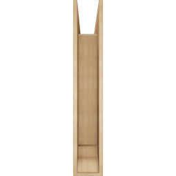 Ekena Millwork - BKTUR0756X40X44WTL01RCPR - Timberthane Faux Wood Westlake Style Bracket w/ Offset Brace, Traditional Ends, 7 1/2"W x 40"D x 44"H, Primed Tan