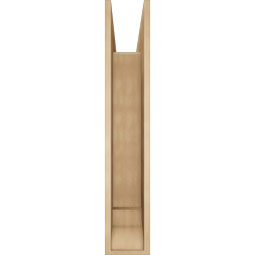 Ekena Millwork - BKTUR0756X42X42WTL01RCPR - Timberthane Faux Wood Westlake Style Bracket w/ Offset Brace, Traditional Ends, 7 1/2"W x 42"D x 42"H, Primed Tan