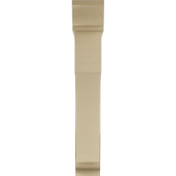 Ekena Millwork - BKTUR0756X42X48WTL01RCPR - Timberthane Faux Wood Westlake Style Bracket w/ Offset Brace, Traditional Ends, 7 1/2"W x 42"D x 48"H, Primed Tan
