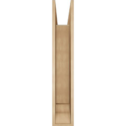 Ekena Millwork - BKTUR0756X44X44WTL01RCPR - Timberthane Faux Wood Westlake Style Bracket w/ Offset Brace, Traditional Ends, 7 1/2"W x 44"D x 44"H, Primed Tan