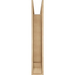 Ekena Millwork - BKTUR0756X46X46WTL01RCPR - Timberthane Faux Wood Westlake Style Bracket w/ Offset Brace, Traditional Ends, 7 1/2"W x 46"D x 46"H, Primed Tan