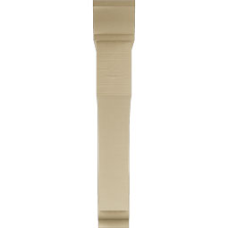 Ekena Millwork - BKTUR0756X48X48WTL01RCPR - Timberthane Faux Wood Westlake Style Bracket w/ Offset Brace, Traditional Ends, 7 1/2"W x 48"D x 48"H, Primed Tan