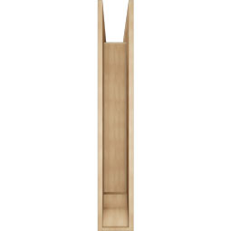 Ekena Millwork - BKTUR0756X48X48WTL01RCPR - Timberthane Faux Wood Westlake Style Bracket w/ Offset Brace, Traditional Ends, 7 1/2"W x 48"D x 48"H, Primed Tan