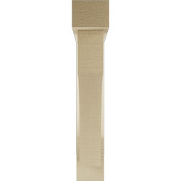 Ekena Millwork - BKTUR0352X20X20WTL05RCPR - Timberthane Faux Wood Westlake Style Bracket w/ Offset Brace, Block Ends, 3 1/2"W x 20"D x 20"H, Primed Tan