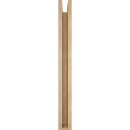 Ekena Millwork - BKTUR0352X22X34WTL05RCPR - Timberthane Faux Wood Westlake Style Bracket w/ Offset Brace, Block Ends, 3 1/2"W x 22"D x 34"H, Primed Tan