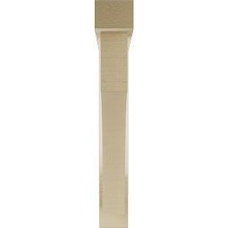 Ekena Millwork - BKTUR0352X24X24WTL05RCPR - Timberthane Faux Wood Westlake Style Bracket w/ Offset Brace, Block Ends, 3 1/2"W x 24"D x 24"H, Primed Tan