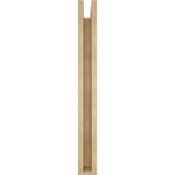 Ekena Millwork - BKTUR0352X24X32WTL05RCPR - Timberthane Faux Wood Westlake Style Bracket w/ Offset Brace, Block Ends, 3 1/2"W x 24"D x 32"H, Primed Tan