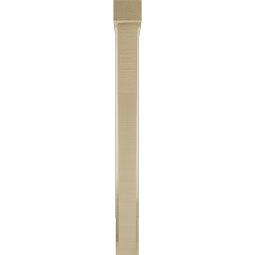 Ekena Millwork - BKTUR0352X24X36WTL05RCPR - Timberthane Faux Wood Westlake Style Bracket w/ Offset Brace, Block Ends, 3 1/2"W x 24"D x 36"H, Primed Tan