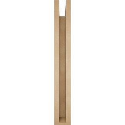 Ekena Millwork - BKTUR0352X26X26WTL05RCPR - Timberthane Faux Wood Westlake Style Bracket w/ Offset Brace, Block Ends, 3 1/2"W x 26"D x 26"H, Primed Tan