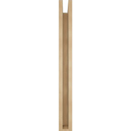 Ekena Millwork - BKTUR0352X26X34WTL05RCPR - Timberthane Faux Wood Westlake Style Bracket w/ Offset Brace, Block Ends, 3 1/2"W x 26"D x 34"H, Primed Tan