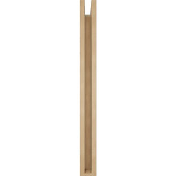 Ekena Millwork - BKTUR0352X26X38WTL05RCPR - Timberthane Faux Wood Westlake Style Bracket w/ Offset Brace, Block Ends, 3 1/2"W x 26"D x 38"H, Primed Tan
