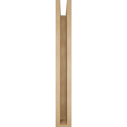 Ekena Millwork - BKTUR0352X28X28WTL05RCPR - Timberthane Faux Wood Westlake Style Bracket w/ Offset Brace, Block Ends, 3 1/2"W x 28"D x 28"H, Primed Tan