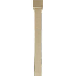 Ekena Millwork - BKTUR0352X28X32WTL05RCPR - Timberthane Faux Wood Westlake Style Bracket w/ Offset Brace, Block Ends, 3 1/2"W x 28"D x 32"H, Primed Tan