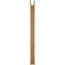 Ekena Millwork - BKTUR0352X28X40WTL05RCPR - Timberthane Faux Wood Westlake Style Bracket w/ Offset Brace, Block Ends, 3 1/2"W x 28"D x 40"H, Primed Tan