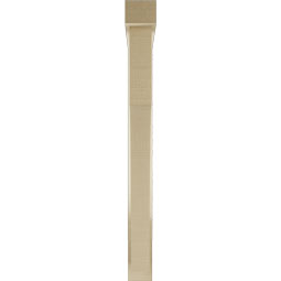 Ekena Millwork - BKTUR0352X30X36WTL05RCPR - Timberthane Faux Wood Westlake Style Bracket w/ Offset Brace, Block Ends, 3 1/2"W x 30"D x 36"H, Primed Tan