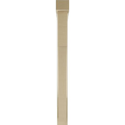 Ekena Millwork - BKTUR0352X30X38WTL05RCPR - Timberthane Faux Wood Westlake Style Bracket w/ Offset Brace, Block Ends, 3 1/2"W x 30"D x 38"H, Primed Tan