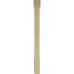Ekena Millwork - BKTUR0352X30X42WTL05RCPR - Timberthane Faux Wood Westlake Style Bracket w/ Offset Brace, Block Ends, 3 1/2"W x 30"D x 42"H, Primed Tan