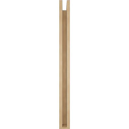 Ekena Millwork - BKTUR0352X30X42WTL05RCPR - Timberthane Faux Wood Westlake Style Bracket w/ Offset Brace, Block Ends, 3 1/2"W x 30"D x 42"H, Primed Tan