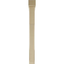 Ekena Millwork - BKTUR0352X32X36WTL05RCPR - Timberthane Faux Wood Westlake Style Bracket w/ Offset Brace, Block Ends, 3 1/2"W x 32"D x 36"H, Primed Tan