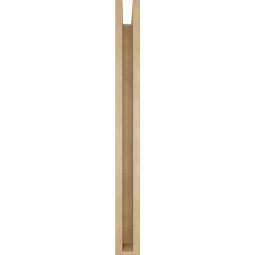 Ekena Millwork - BKTUR0352X32X36WTL05RCPR - Timberthane Faux Wood Westlake Style Bracket w/ Offset Brace, Block Ends, 3 1/2"W x 32"D x 36"H, Primed Tan