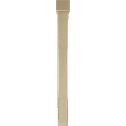 Ekena Millwork - BKTUR0352X32X38WTL05RCPR - Timberthane Faux Wood Westlake Style Bracket w/ Offset Brace, Block Ends, 3 1/2"W x 32"D x 38"H, Primed Tan