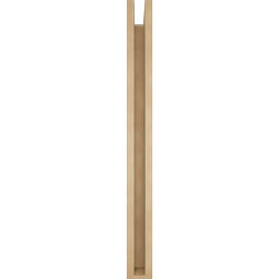 Ekena Millwork - BKTUR0352X32X38WTL05RCPR - Timberthane Faux Wood Westlake Style Bracket w/ Offset Brace, Block Ends, 3 1/2"W x 32"D x 38"H, Primed Tan