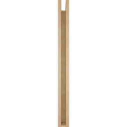 Ekena Millwork - BKTUR0352X32X40WTL05RCPR - Timberthane Faux Wood Westlake Style Bracket w/ Offset Brace, Block Ends, 3 1/2"W x 32"D x 40"H, Primed Tan