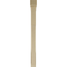 Ekena Millwork - BKTUR0352X34X40WTL05RCPR - Timberthane Faux Wood Westlake Style Bracket w/ Offset Brace, Block Ends, 3 1/2"W x 34"D x 40"H, Primed Tan