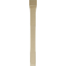 Ekena Millwork - BKTUR0352X36X36WTL05RCPR - Timberthane Faux Wood Westlake Style Bracket w/ Offset Brace, Block Ends, 3 1/2"W x 36"D x 36"H, Primed Tan