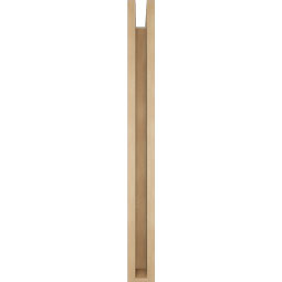 Ekena Millwork - BKTUR0352X36X36WTL05RCPR - Timberthane Faux Wood Westlake Style Bracket w/ Offset Brace, Block Ends, 3 1/2"W x 36"D x 36"H, Primed Tan