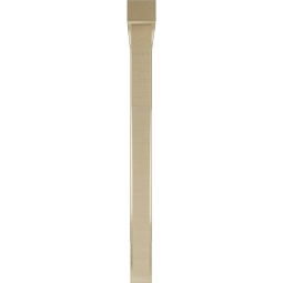 Ekena Millwork - BKTUR0352X36X40WTL05RCPR - Timberthane Faux Wood Westlake Style Bracket w/ Offset Brace, Block Ends, 3 1/2"W x 36"D x 40"H, Primed Tan