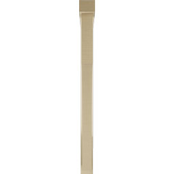 Ekena Millwork - BKTUR0352X36X44WTL05RCPR - Timberthane Faux Wood Westlake Style Bracket w/ Offset Brace, Block Ends, 3 1/2"W x 36"D x 44"H, Primed Tan