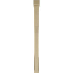 Ekena Millwork - BKTUR0352X36X48WTL05RCPR - Timberthane Faux Wood Westlake Style Bracket w/ Offset Brace, Block Ends, 3 1/2"W x 36"D x 48"H, Primed Tan