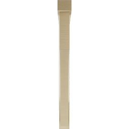 Ekena Millwork - BKTUR0352X38X38WTL05RCPR - Timberthane Faux Wood Westlake Style Bracket w/ Offset Brace, Block Ends, 3 1/2"W x 38"D x 38"H, Primed Tan