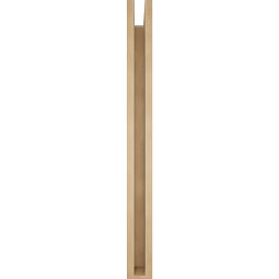Ekena Millwork - BKTUR0352X38X38WTL05RCPR - Timberthane Faux Wood Westlake Style Bracket w/ Offset Brace, Block Ends, 3 1/2"W x 38"D x 38"H, Primed Tan