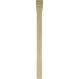 Ekena Millwork - BKTUR0352X38X44WTL05RCPR - Timberthane Faux Wood Westlake Style Bracket w/ Offset Brace, Block Ends, 3 1/2"W x 38"D x 44"H, Primed Tan