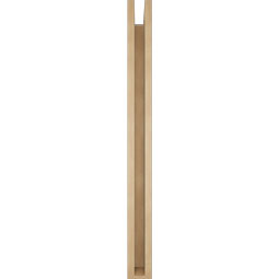 Ekena Millwork - BKTUR0352X40X40WTL05RCPR - Timberthane Faux Wood Westlake Style Bracket w/ Offset Brace, Block Ends, 3 1/2"W x 40"D x 40"H, Primed Tan
