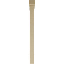 Ekena Millwork - BKTUR0352X40X44WTL05RCPR - Timberthane Faux Wood Westlake Style Bracket w/ Offset Brace, Block Ends, 3 1/2"W x 40"D x 44"H, Primed Tan