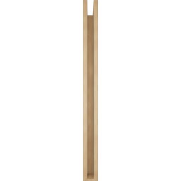 Ekena Millwork - BKTUR0352X42X42WTL05RCPR - Timberthane Faux Wood Westlake Style Bracket w/ Offset Brace, Block Ends, 3 1/2"W x 42"D x 42"H, Primed Tan