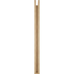 Ekena Millwork - BKTUR0352X42X48WTL05RCPR - Timberthane Faux Wood Westlake Style Bracket w/ Offset Brace, Block Ends, 3 1/2"W x 42"D x 48"H, Primed Tan